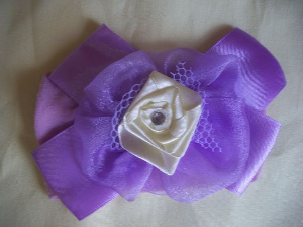 Tiara lilás fina #F02