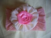 Tiara rosa fina #F03